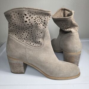 Crown Vintage Womens Heel Boots Grey Size 8.5M